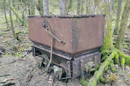 Mine cart at Treadwell Mine
