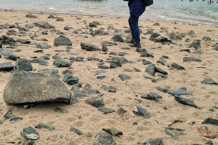 Sandy beach at Douglas