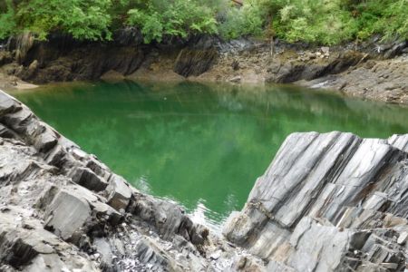 Site of the Treadwell Mine cave-in