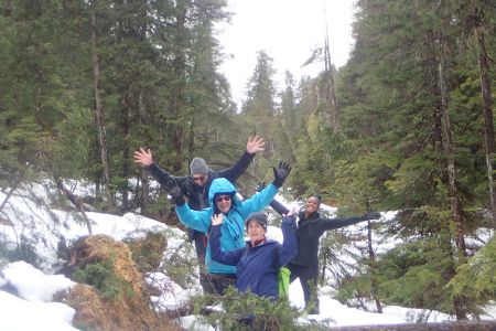 Hiking back down the ridgeline