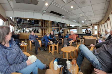 The lounge and bar