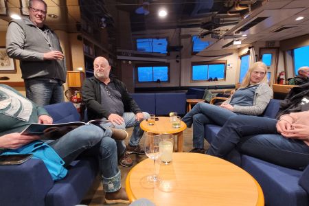 The ship's lounge
